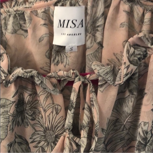 Misa skirt and top set, blush floral with gray - Picture 7 of 8